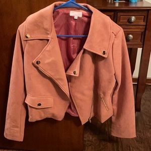 Pink Lily Brand Velvet Pink Jacket